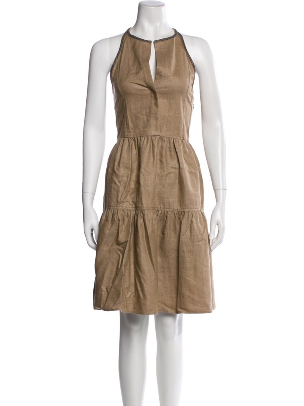 Brunello Cucimelli Halterneck Knee-Length Dress size XXS